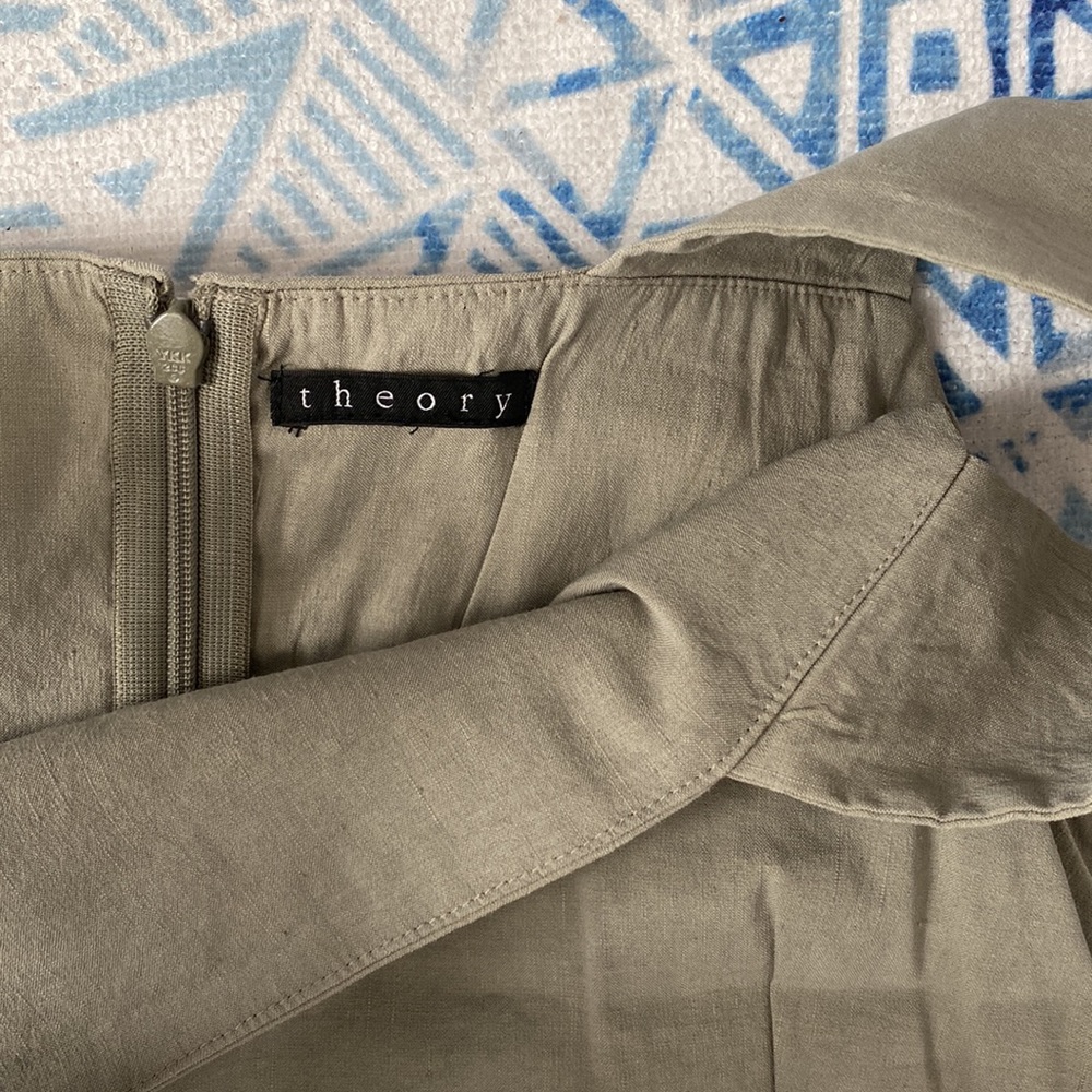Theory Linen Blend Dress - Picture 4 of 8